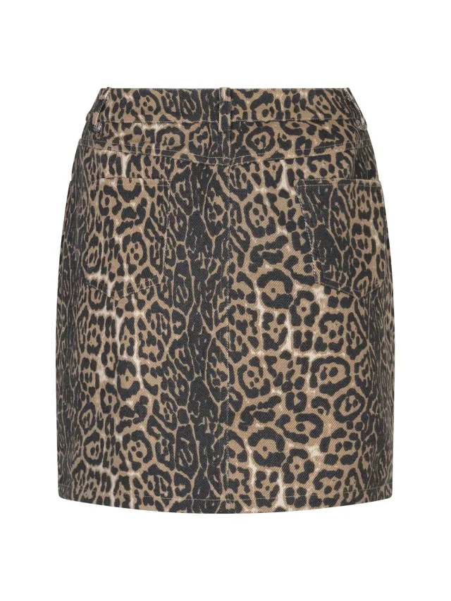 Amiek Daphne rok panterprint luipaard S