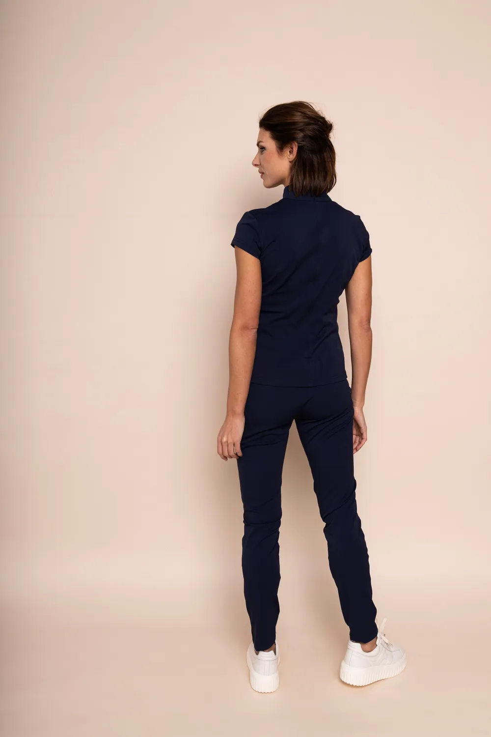Laboutiek Donna travel top marineblauw kapmouw