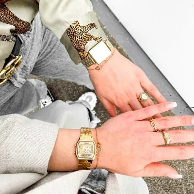 Amiek Share Hearts Armband Goud Staal