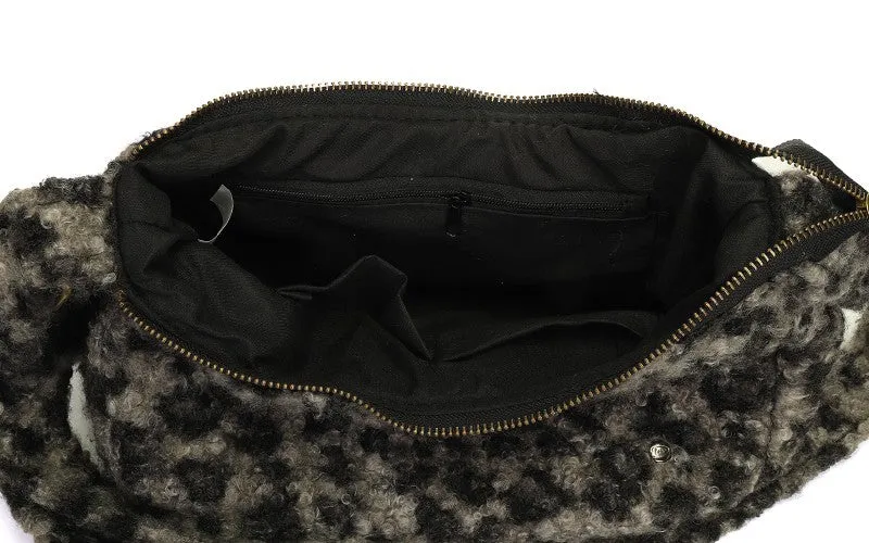 Amiek Vantoux schoudertas black panter teddy