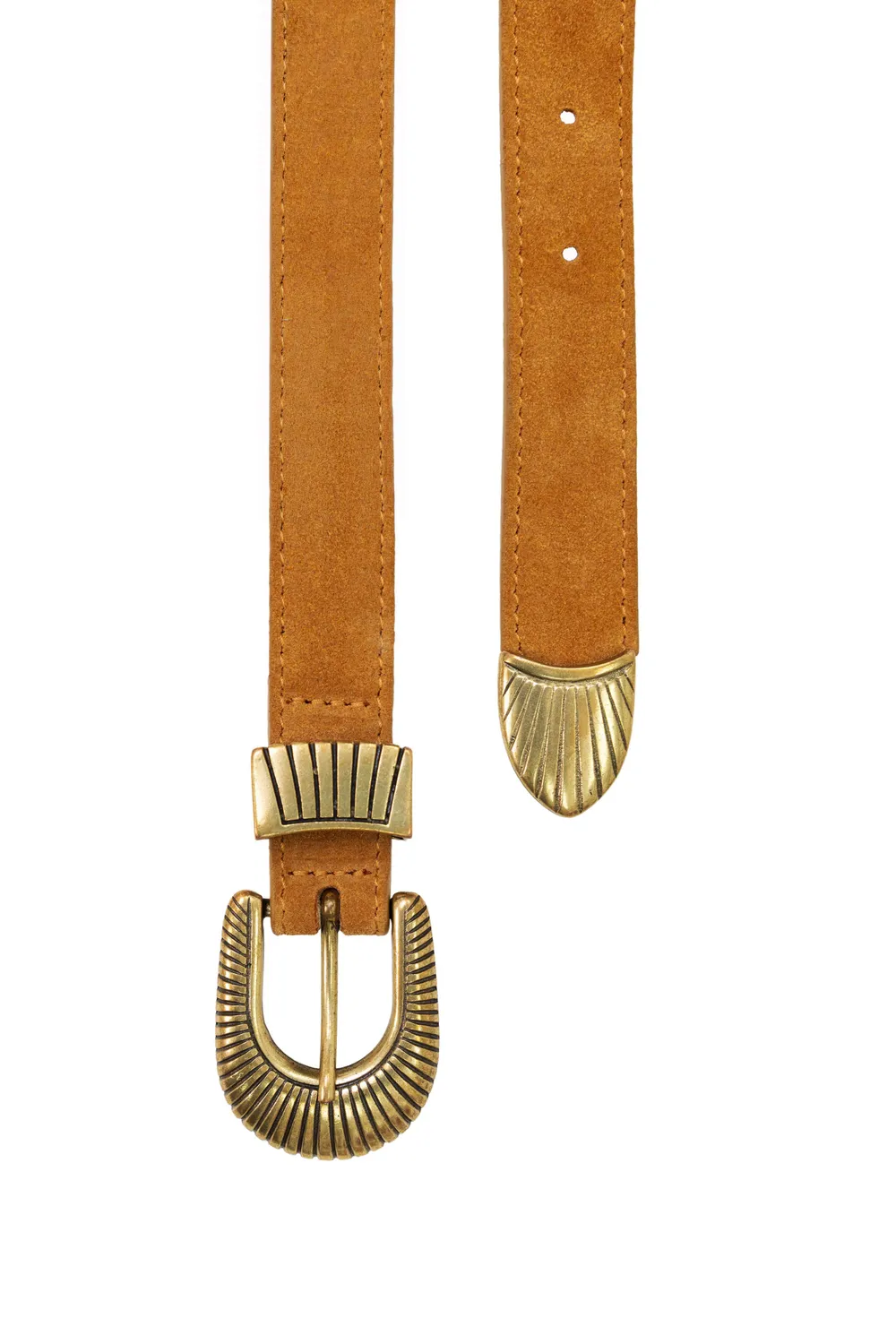 La Petite Etoile Alda riem leer camel 4 cm