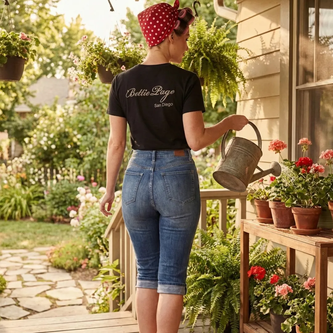 Tatyana Pin Up T-shirt Boston stedenprint