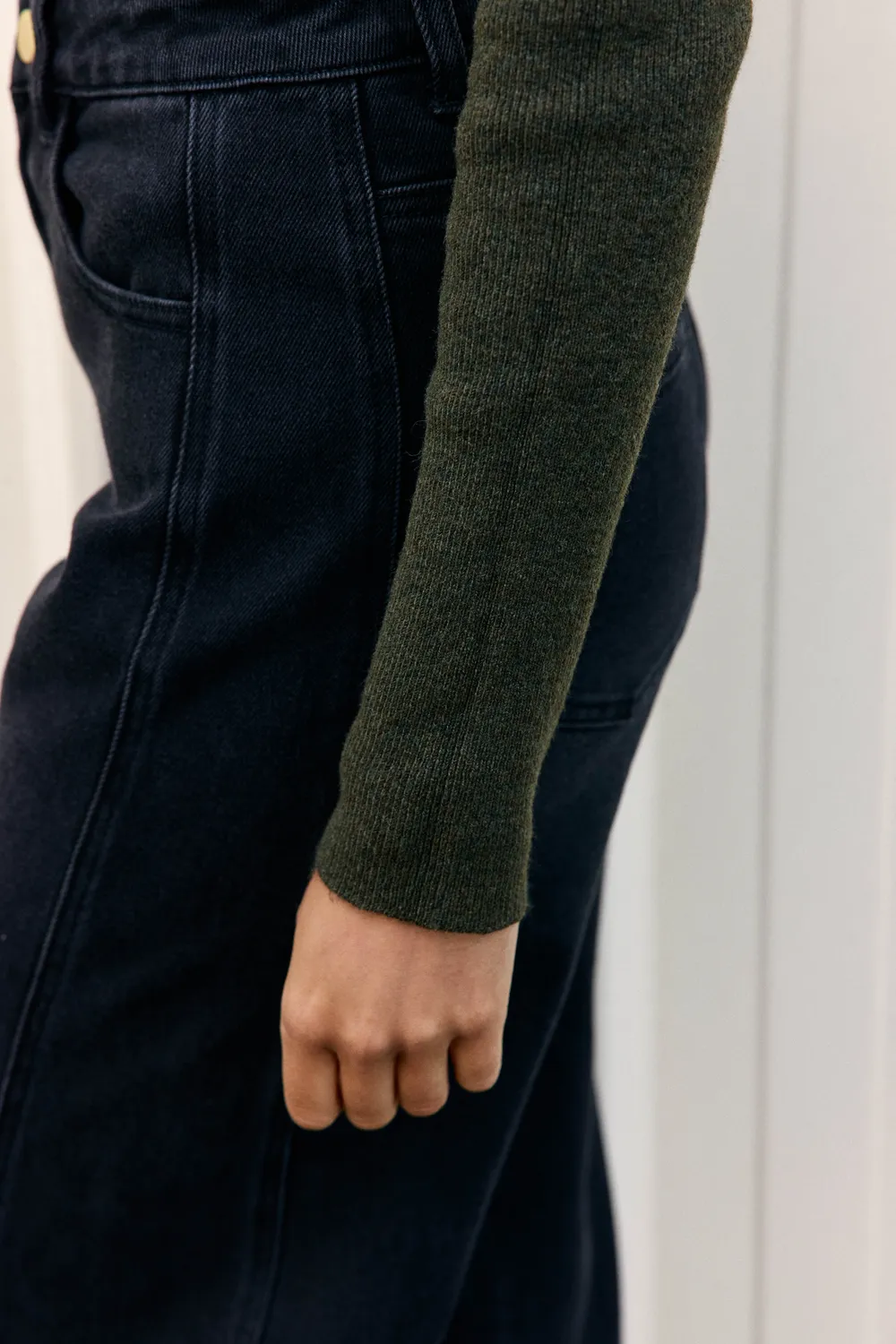 La Petite Etoile Milia coltrui kaki fijne brei
