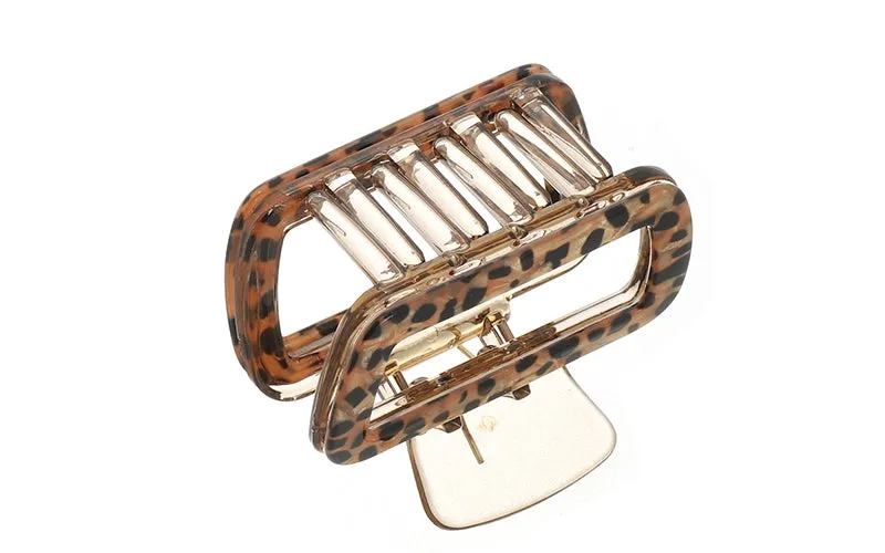 Amiek Suus haarklem panter naturel 6 cm