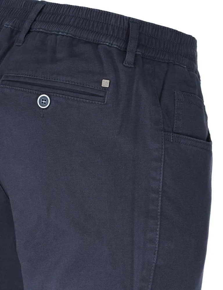 Luigi Morini Mario heren pantalon marine elastiek