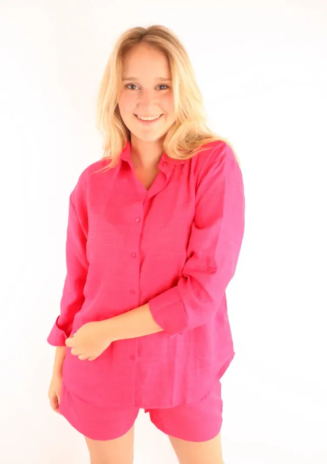 LOVEDRUNKY Muhil blouse set roze met short