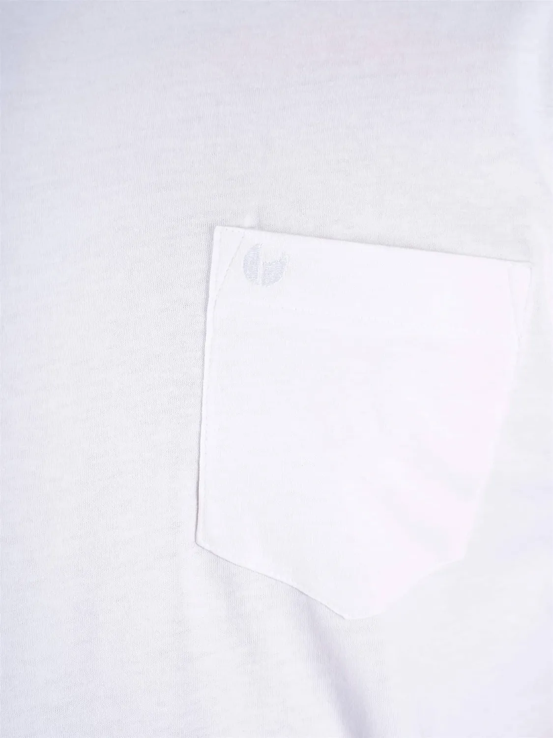 Seniorenkleding Uni Borstzak T-shirt wit katoen