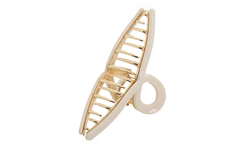 Amiek Aaltje haarklem khaki metaal 7 cm