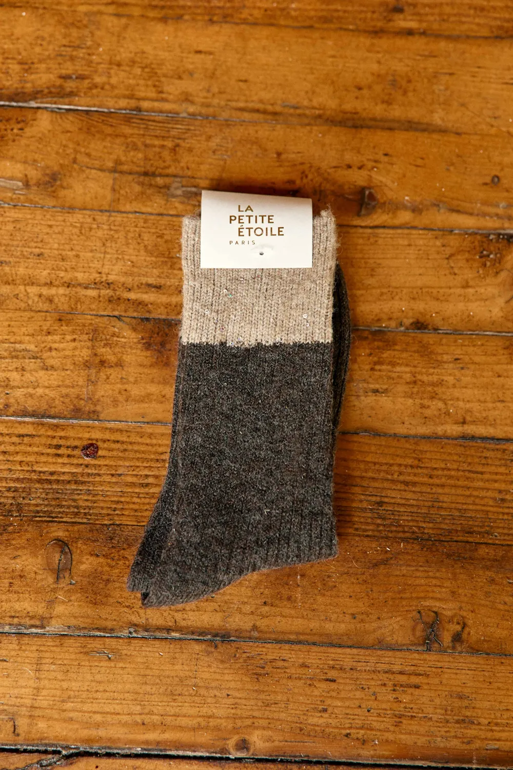 La Petite Etoile Adam sokken ecru beige bruin 3-pack