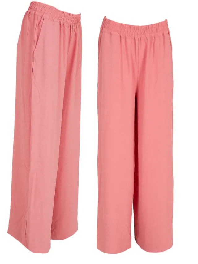Amiek Lenny Pants broek roze viscose