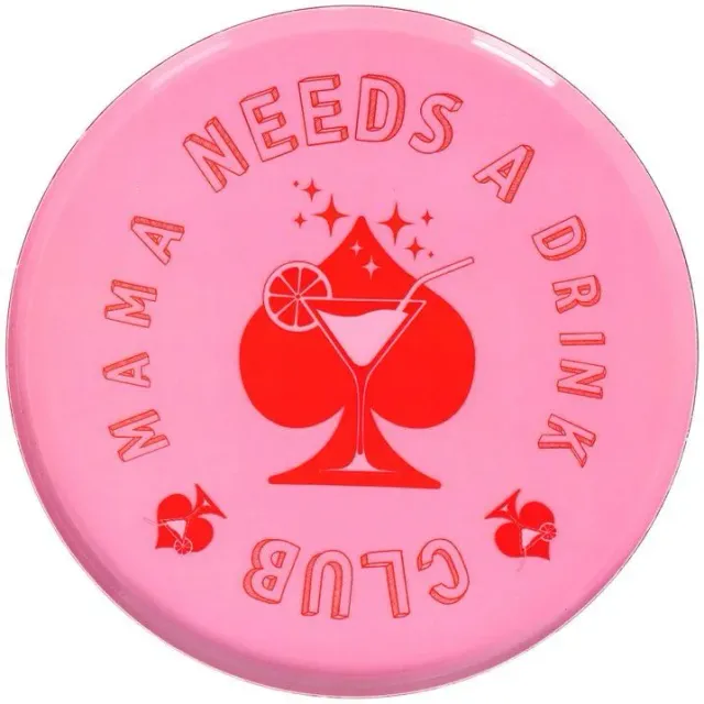 Lovetray Mama Needs A Drink schaaltje roze ijzer