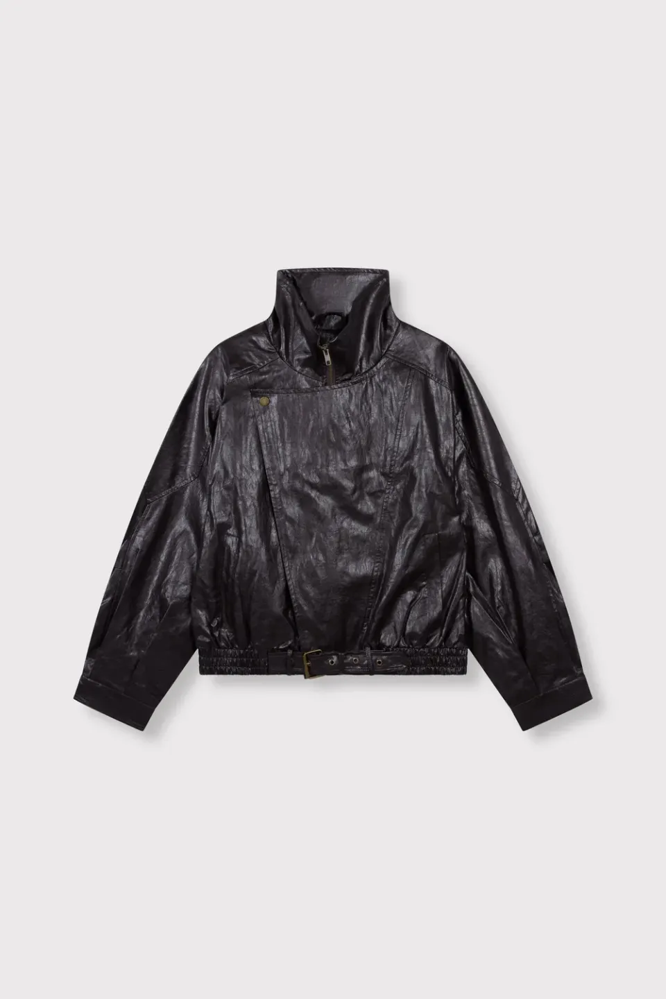 Amiek Lee Buckle jacket choc brown M oversized