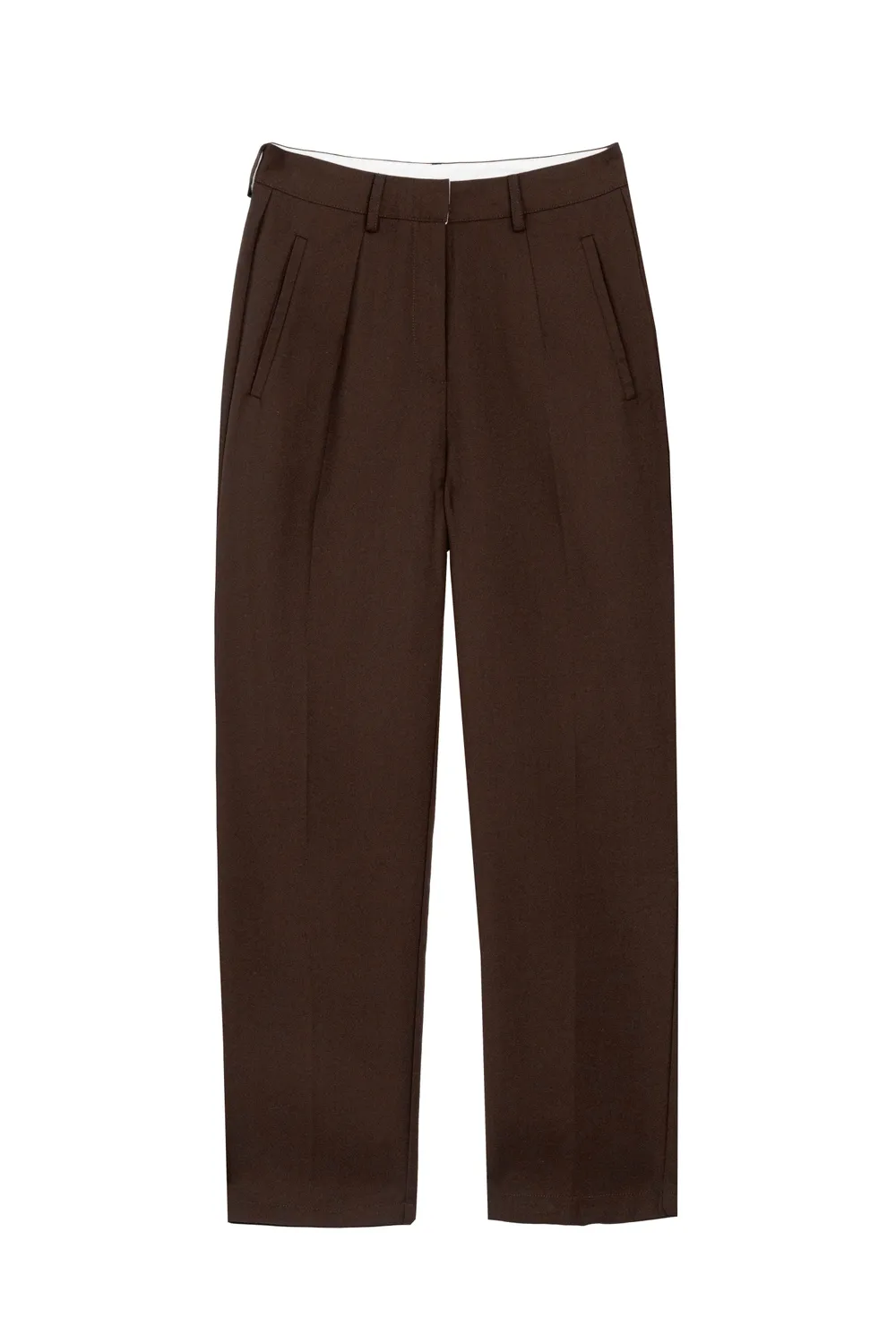La Petite Etoile Parfait cigarette broek bruin enkel