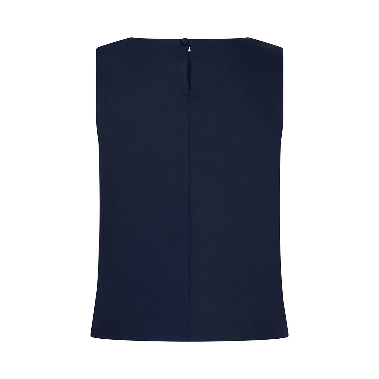 Laboutiek Linea Top mouwloze top navy gevoerd