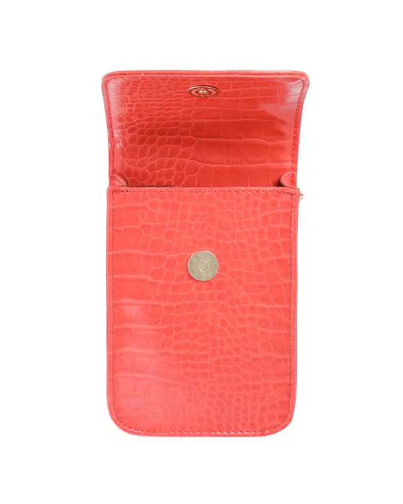 LOVEDRUNKY Phone Bag telefoontasje rood croco