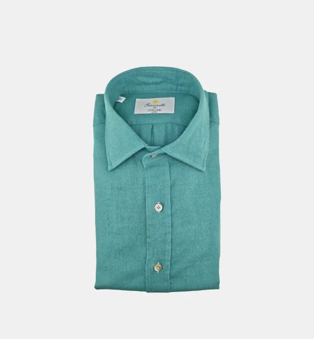 Sanfort FW419 A2250C 47 03 overhemd groen katoen