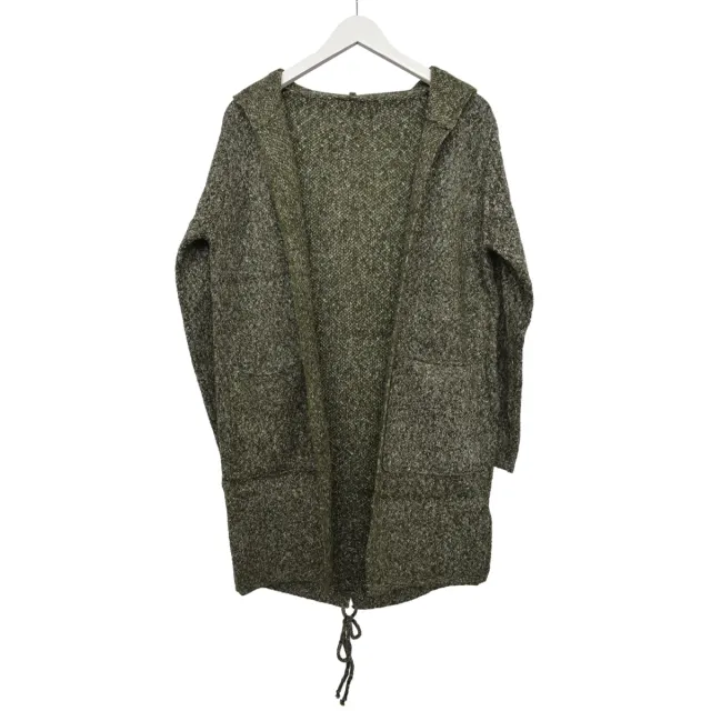 LOVEDRUNKY Long Cardigan vest groen one size