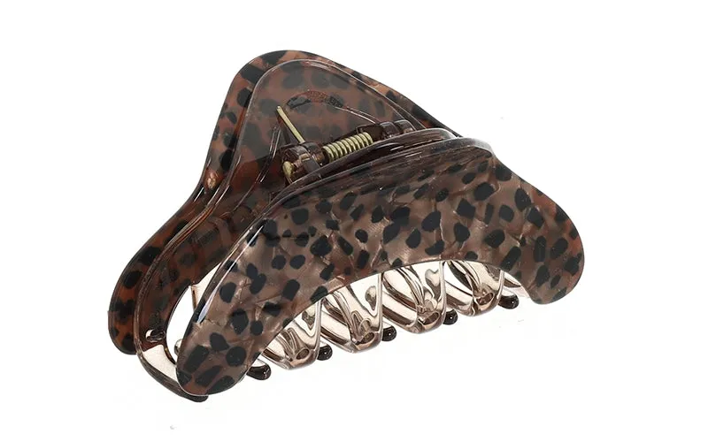 Amiek Beertje Panter haarklem khaki metaal 10 cm