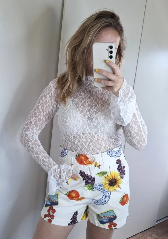 LOVEDRUNKY Tropicana short wit paperbag print
