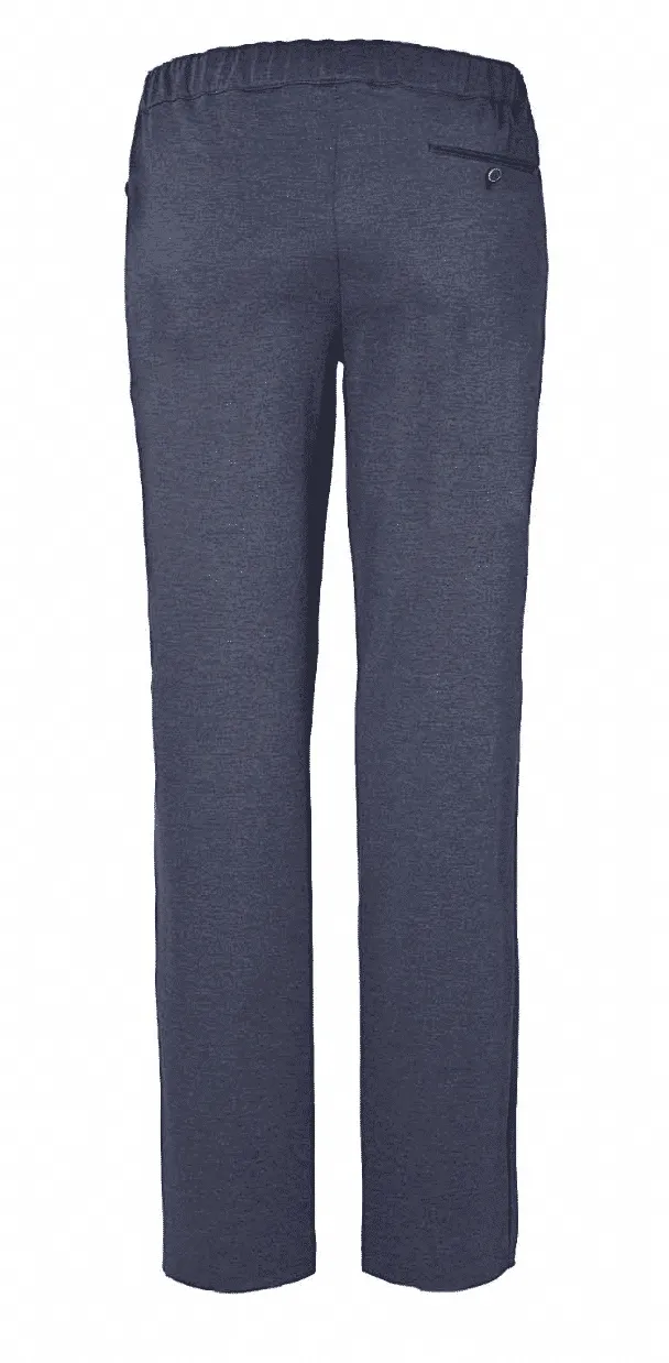 Seniorenkleding Weiden tricot herenpantalon blauw viscose