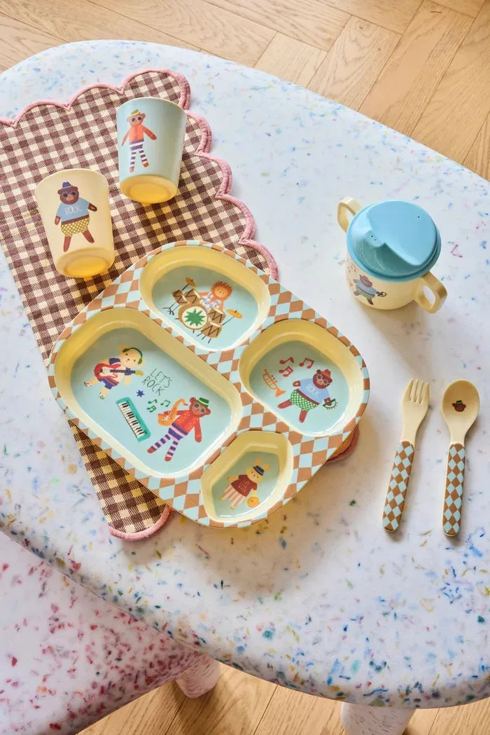 Amiek Music kinderbestek mint melamine
