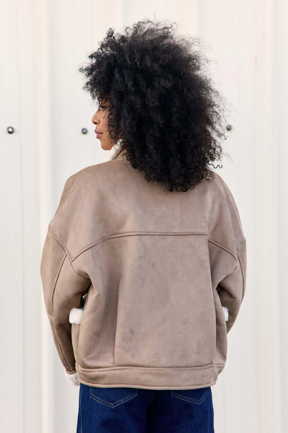 La Petite Etoile Natal bomberjas 14-taupe teddy