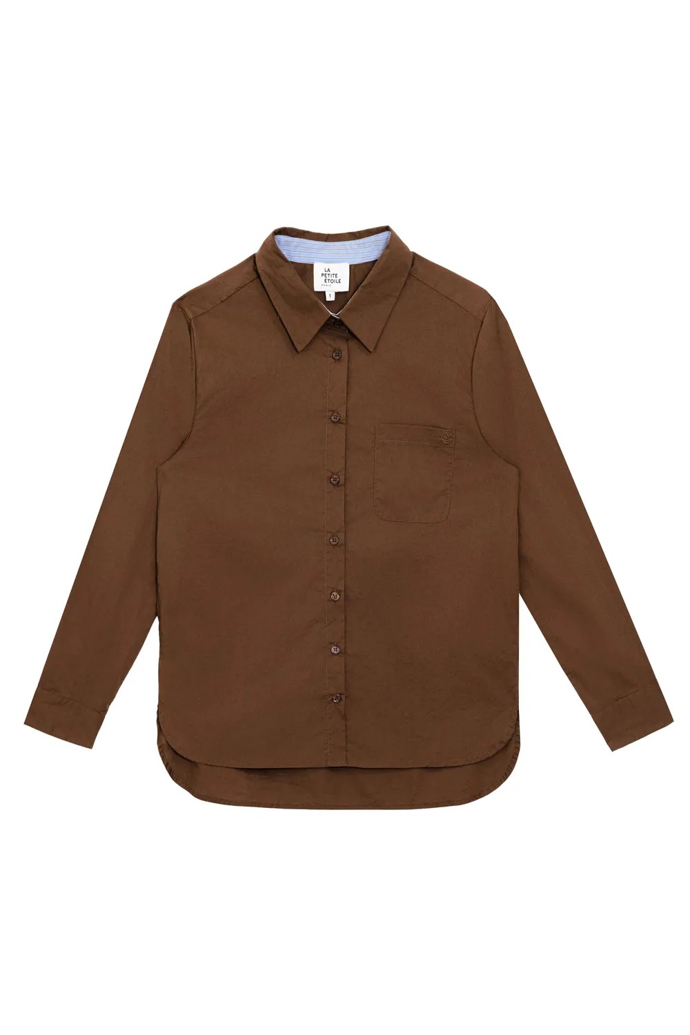 La Petite Etoile Carli blouse bruin recht borstzak