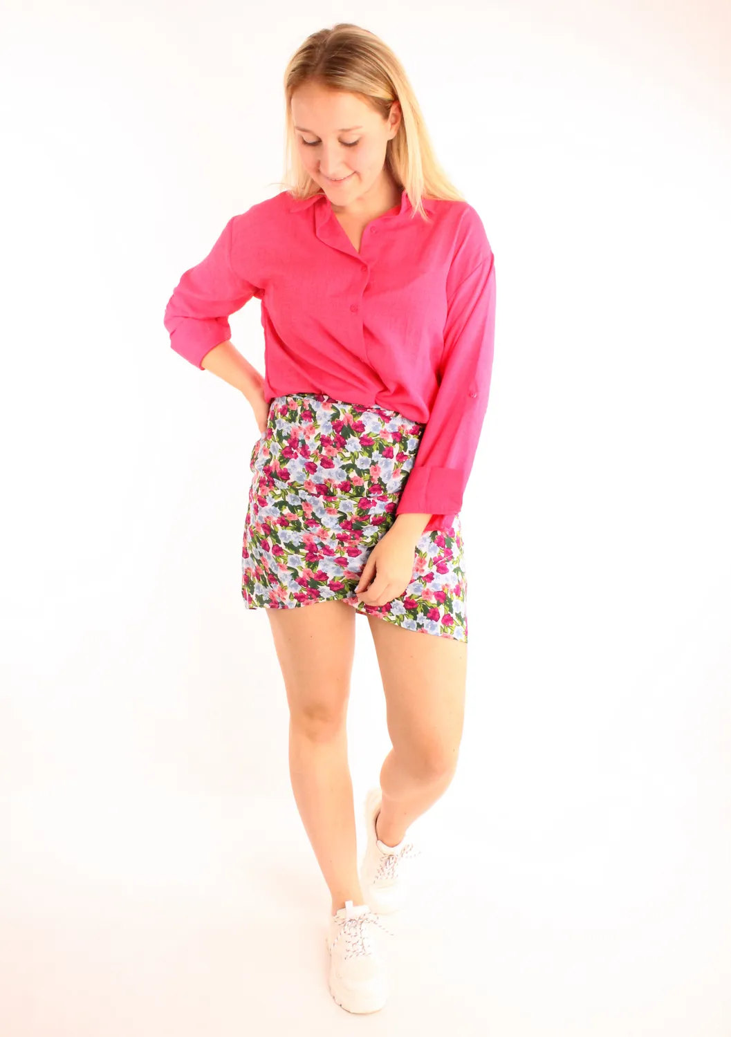 LOVEDRUNKY Muhil blouse set roze met short