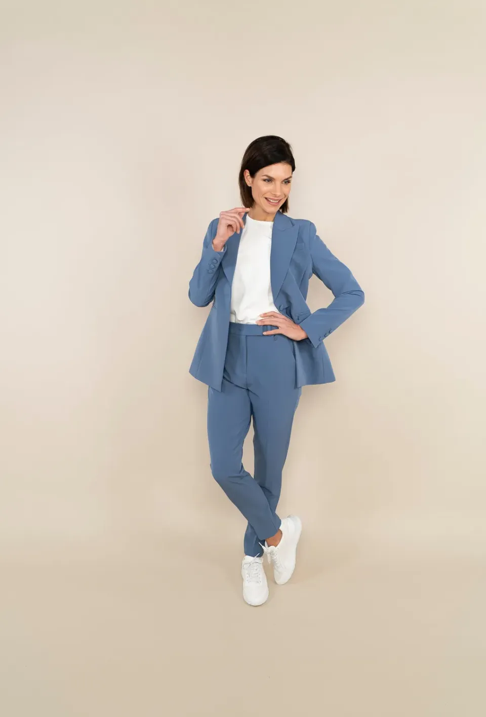 Laboutiek New Trouser pantalon ocean blue slim