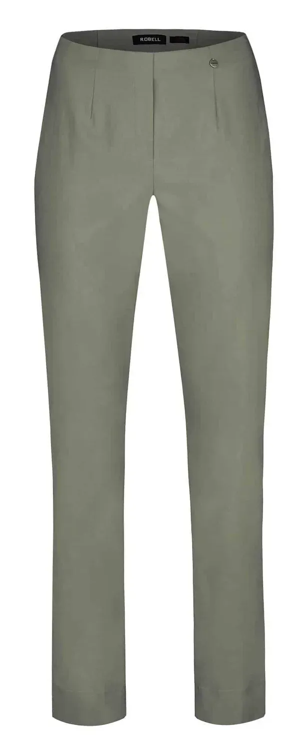 Robell Marie bistretch pantalon khaki katoen stretch