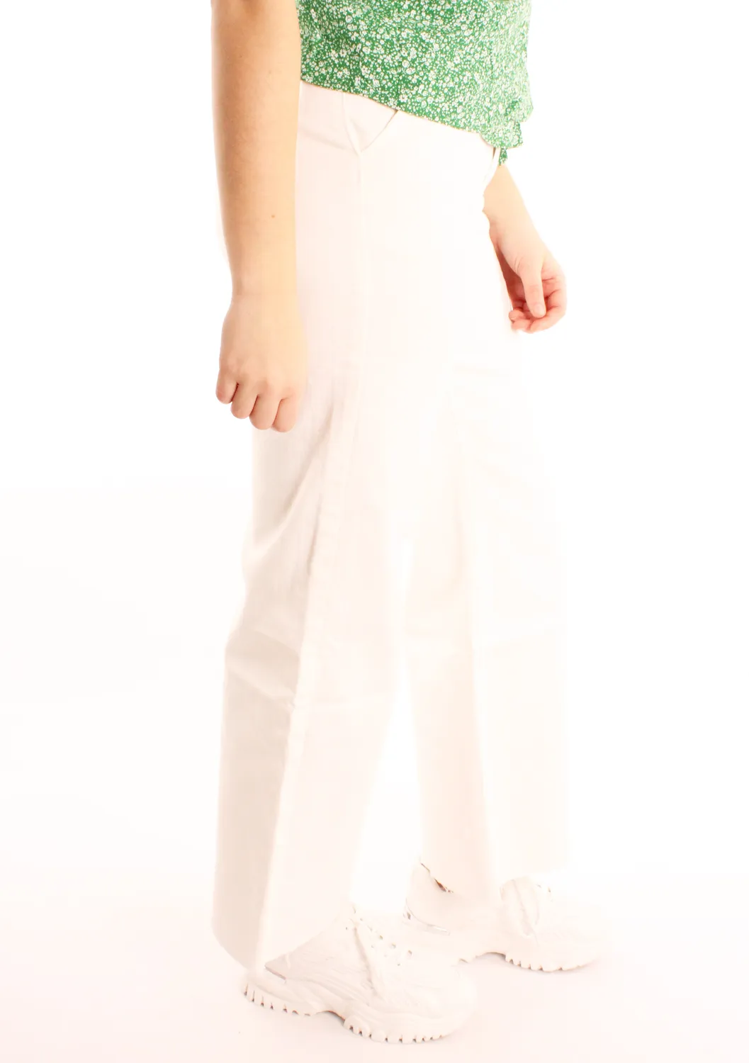 LOVEDRUNKY Wide Leg jeans wit hoge taille