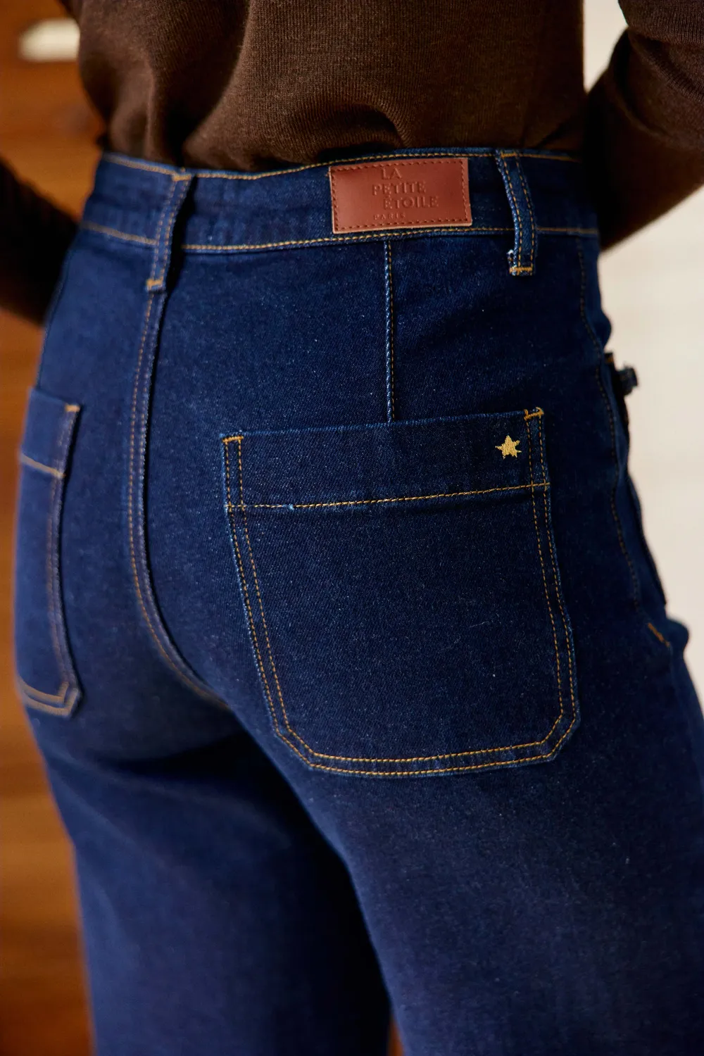 La Petite Etoile Atlantyna wijde jeans brut blauw