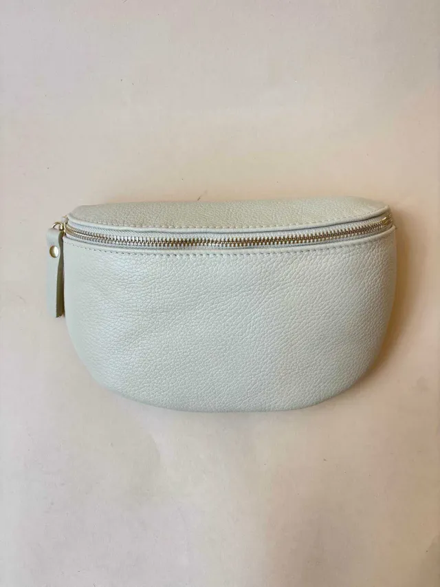 Amiek Nelly heuptas groot beige leer