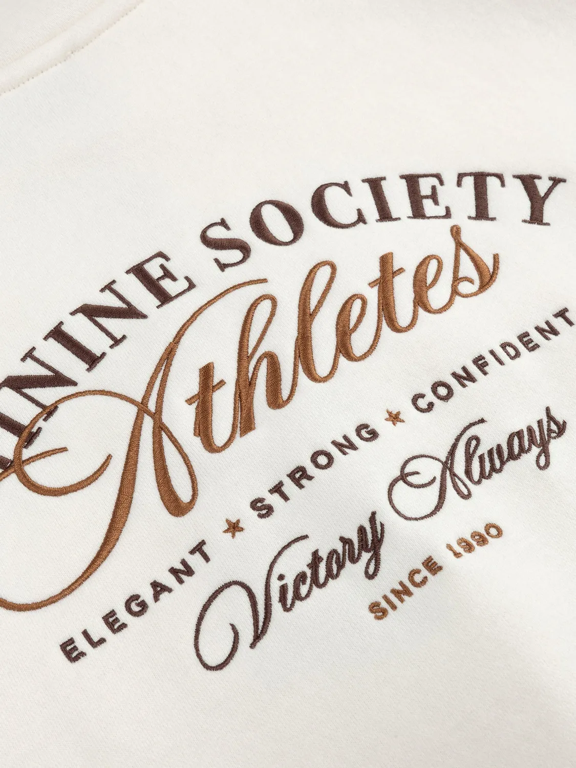 Amiek Feminine Society sweater ecru katoen