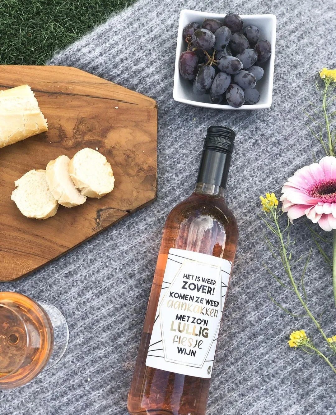 Amiek Rosé Lullig wijnfles Spaanse rosé 13,5%