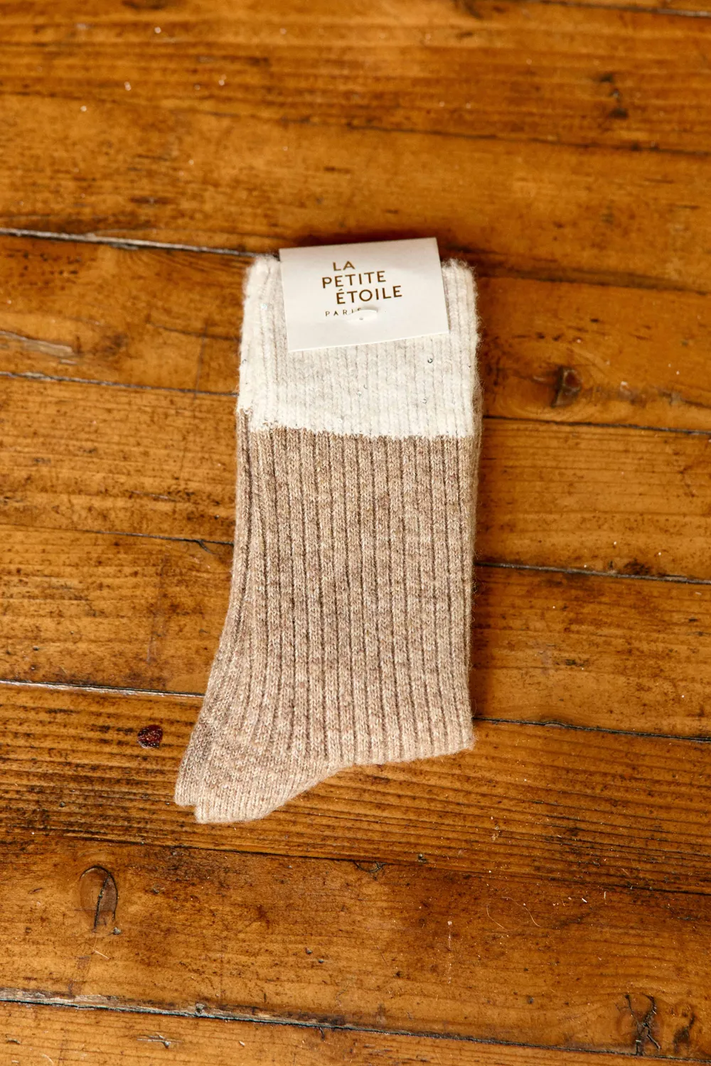La Petite Etoile Adam sokken ecru beige bruin 3-pack