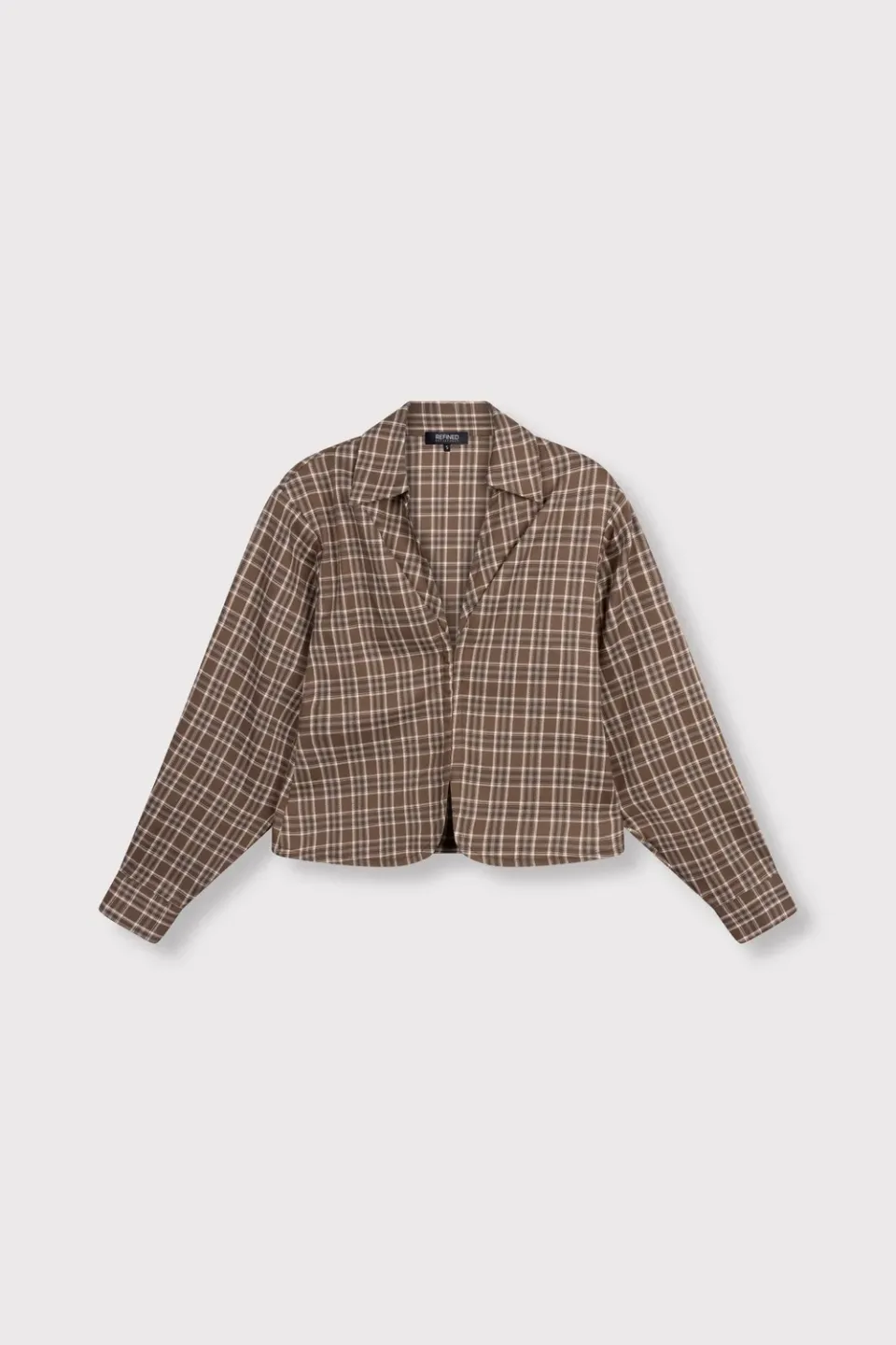 Amiek Syd Check Blouse Bruin Geruit