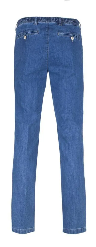 Luigi Morini Mario heren jeans licht denim elastiek