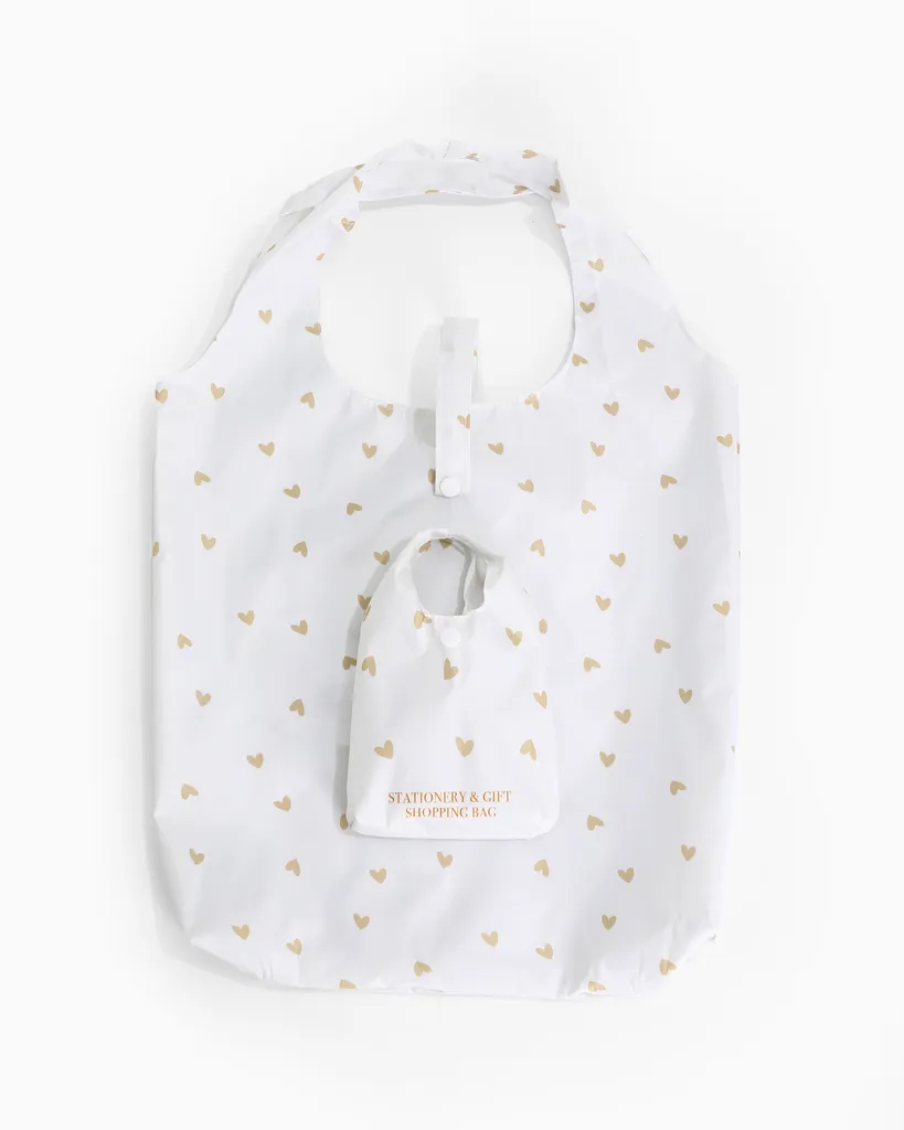 Amiek Hartjes shopper wit opvouwbaar