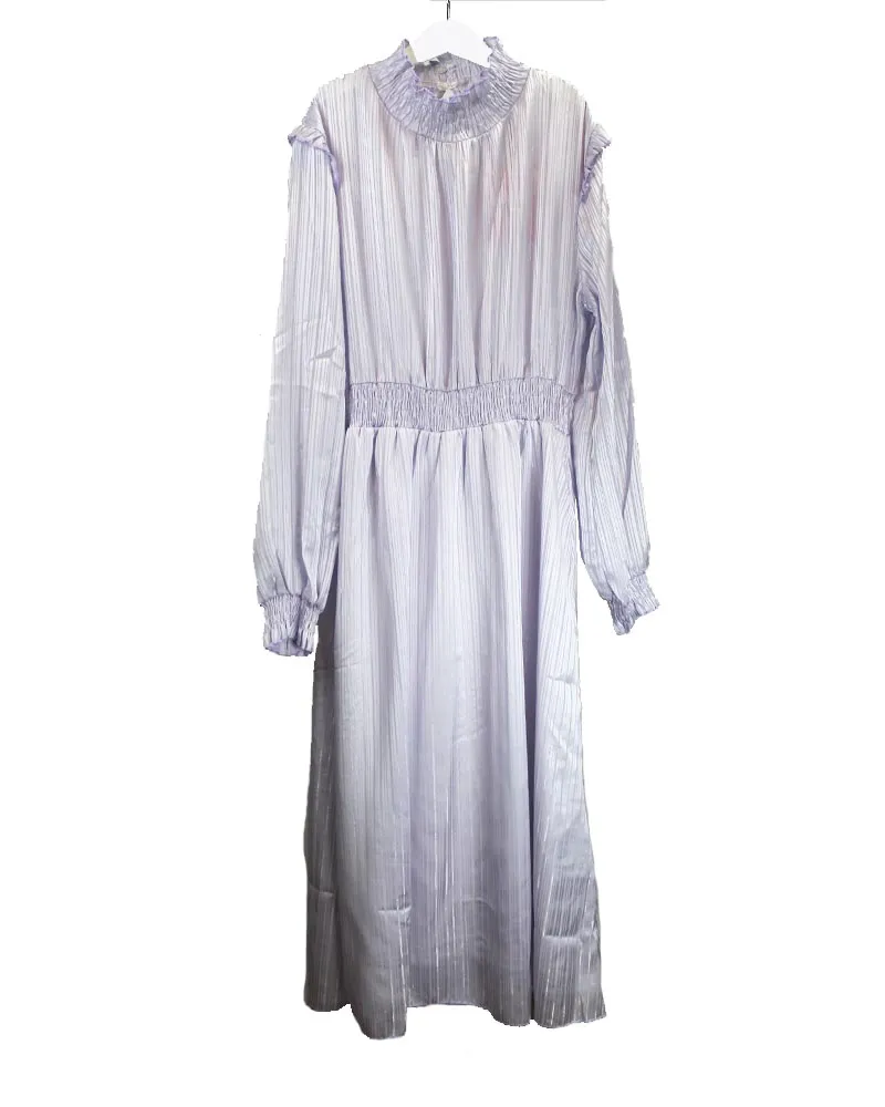 LOVEDRUNKY Shiny Maxi Jurk Lila – lange lengte
