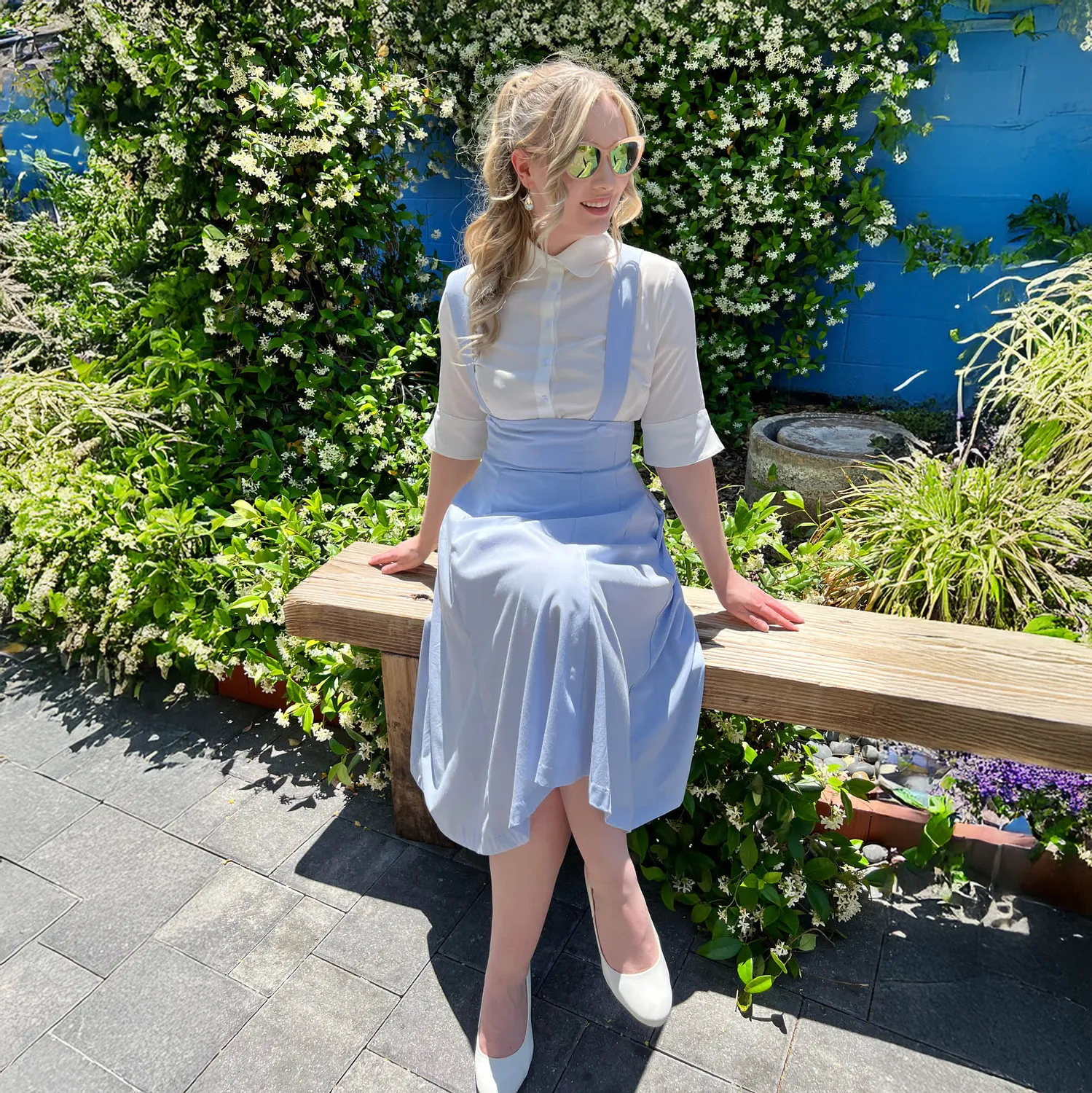 Tatyana Full Circle Retro jumper prinsesblauw