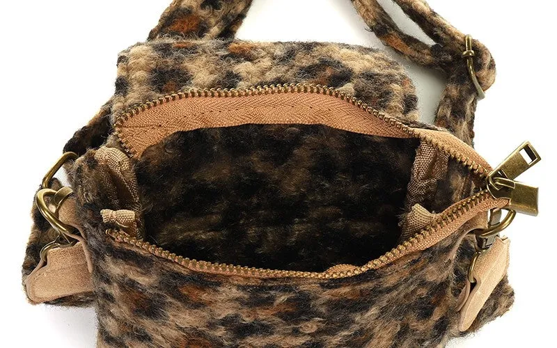 ImDutch Elmen telefoontasje panter camel teddy
