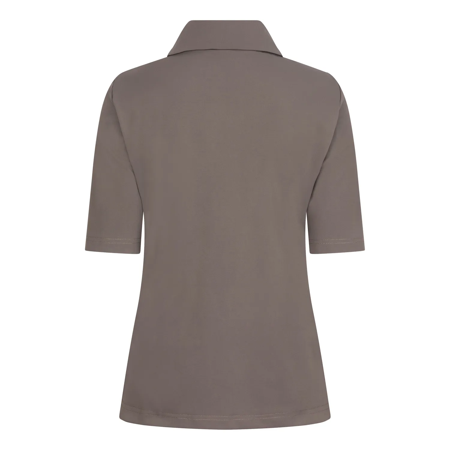 Laboutiek Chic Polo taupe travel dames polo