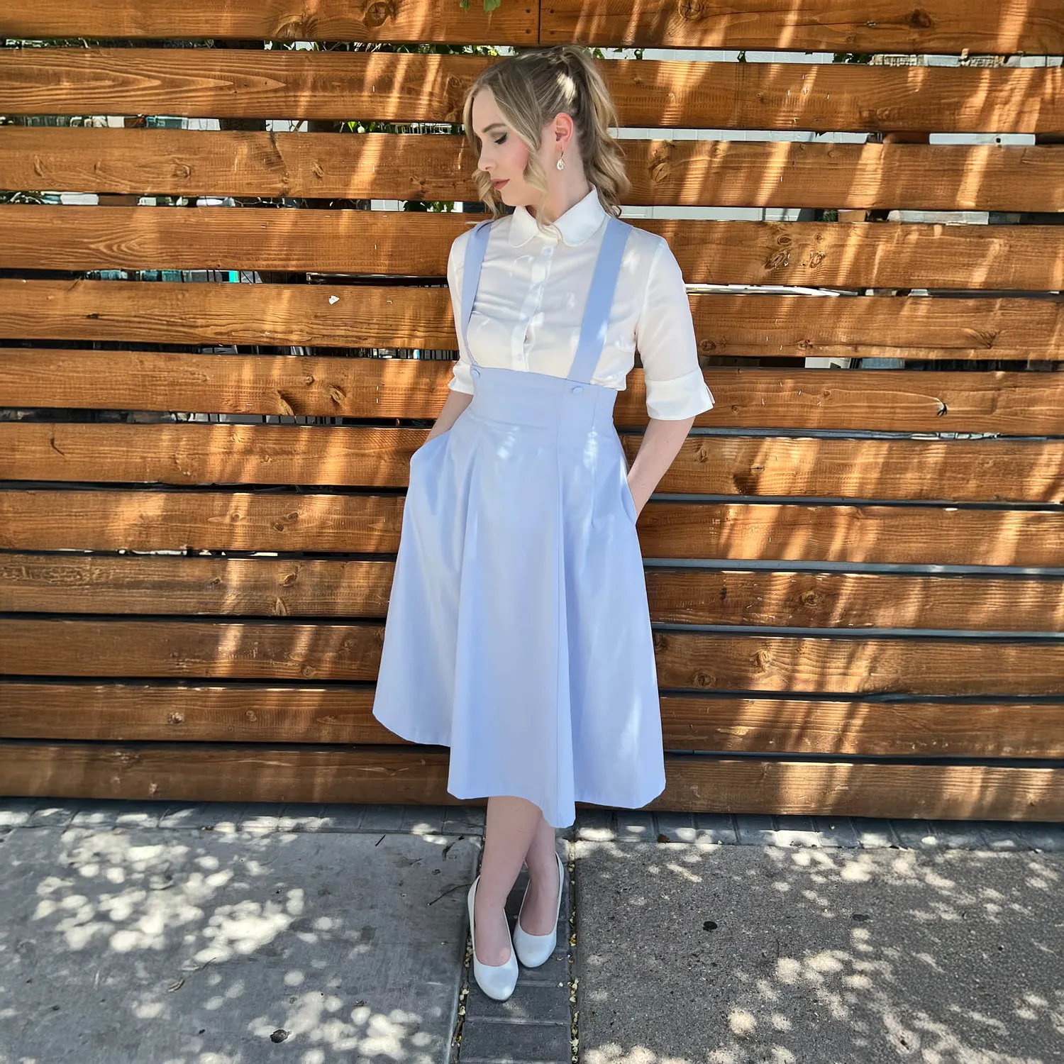 Tatyana Full Circle Retro jumper prinsesblauw