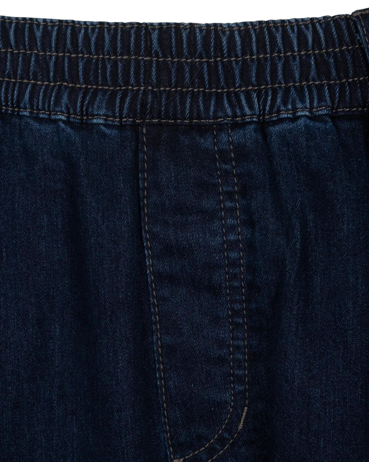 Seniorenkleding Niels Heren Jeans Donkerblauw Stretch