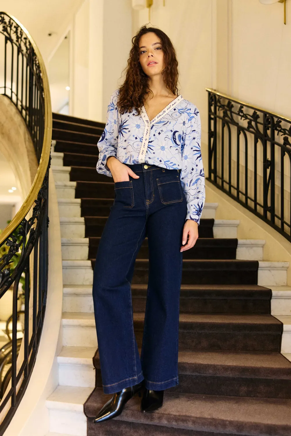 La Petite Etoile Atlanty jeans wijd brut 98