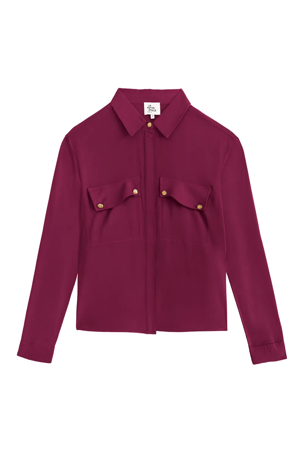 La Petite Etoile Ceres blouse bordeaux lange mouw