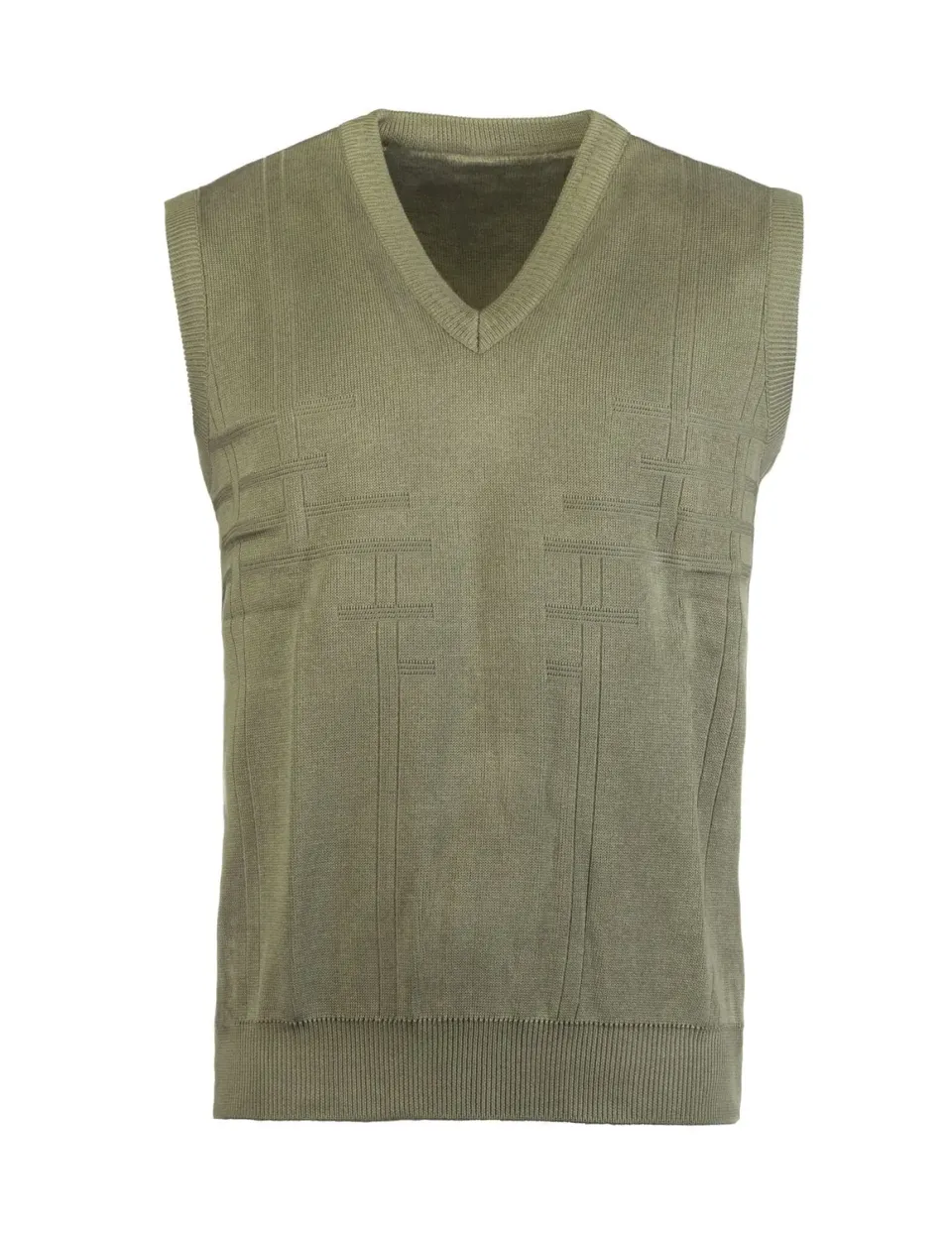 Seniorenkleding Classic U Spencer mosgroen katoen