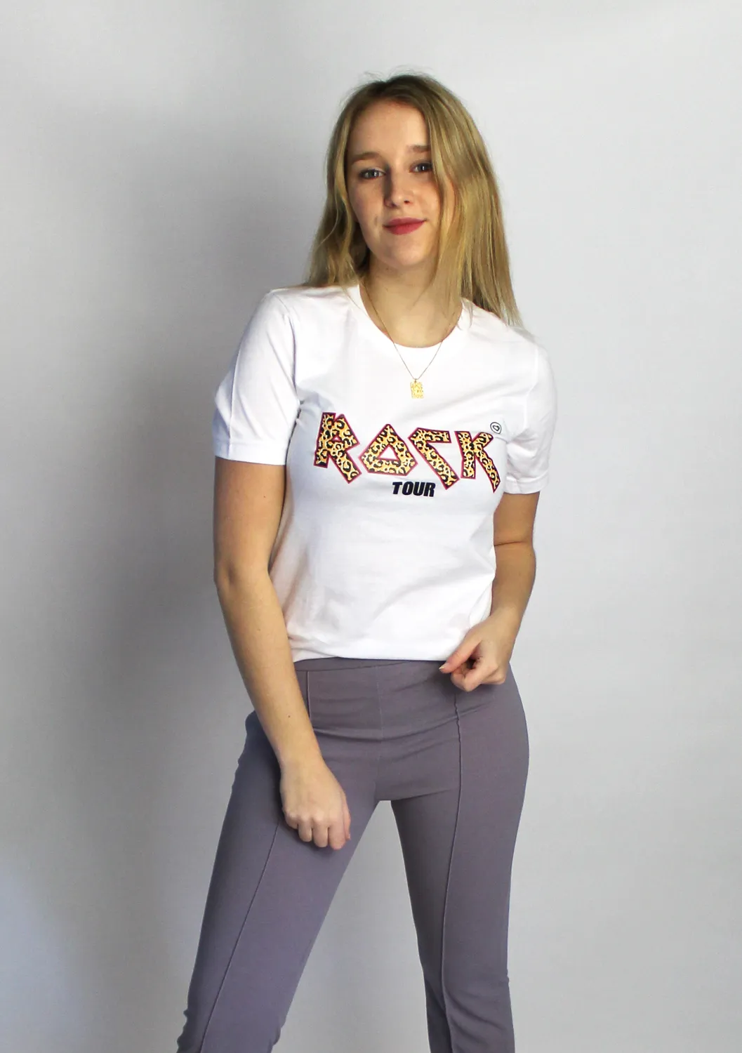 LOVEDRUNKY Rock Tour T-shirt wit ecofriendly