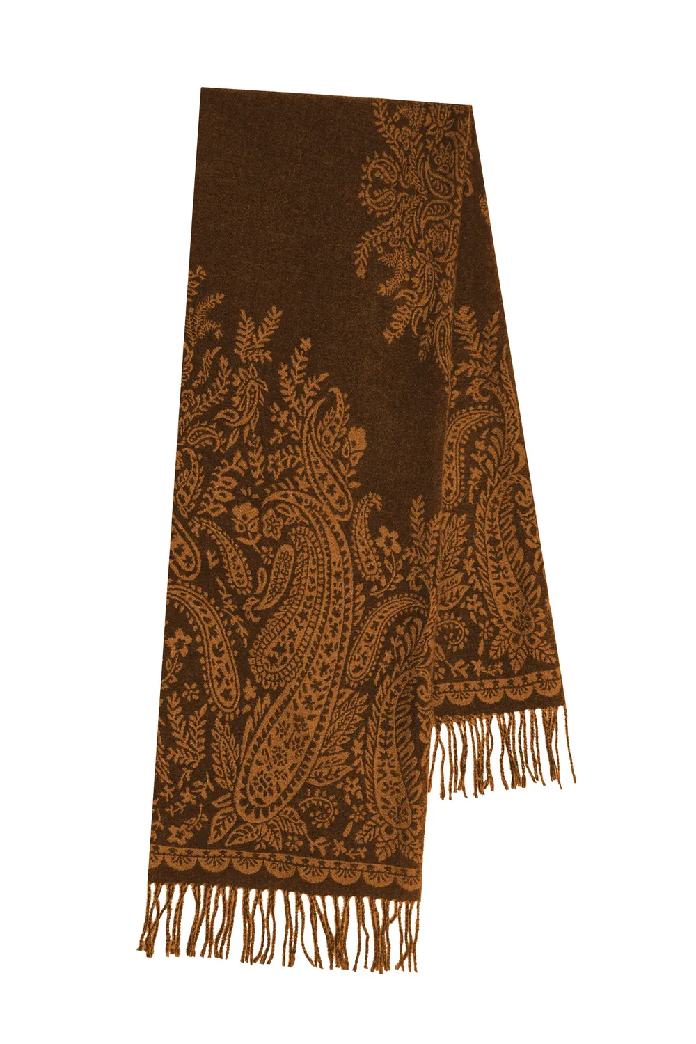 La Petite Etoile Ayla sjaal bruin paisley